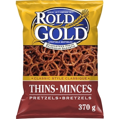 Rold Gold Pretzel Thins Classic Style Thins Pretzels 370 g, $1.29/100g
