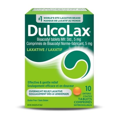 Dulcolax Bisacodyl Tablets, 5mg Stimulant Laxative 10 ea, $0.38/1ea