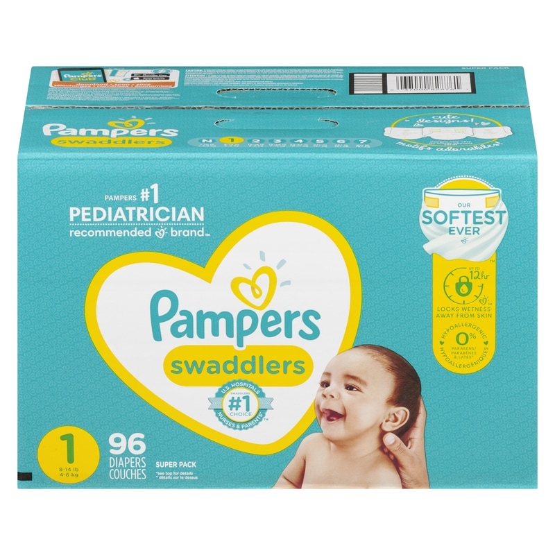 Swaddlers Newborn Diaper Size 1 96 Count