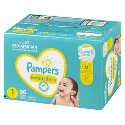 Pampers Swaddlers Newborn Diaper Size 96 Count 96 ea