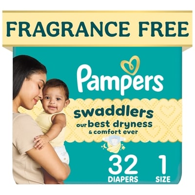 Pampers Swaddlers Diapers, Size S1, 32 Count 32 ea, $0.44/1ea