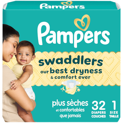 Pampers Swaddlers Newborn Diaper Size 1 32 Count 32 ea, $0.52/1ea