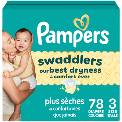 Pampers Swaddlers Active Baby Diaper Size 3 78 Count 78 ea, $0.35/1ea