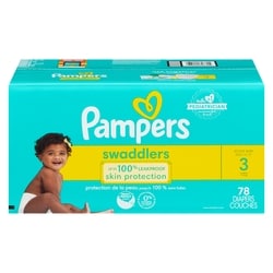 Pampers Swaddlers Active Baby Diaper Size 3 78 Count 78 ea, $0.41/1ea