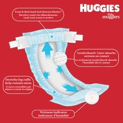 Huggies Little Snugglers Baby Diapers, Size (16-28 lbs), 76 Ct