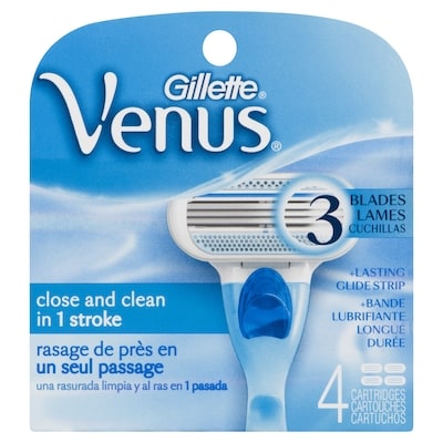 Gillette 3 Blades 4 Cartridges 4 ea, $5.25/1ea
