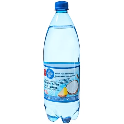 PC Blue Menu Pineapple Coconut Sparkling Water 1 l, $0.13/100ml
