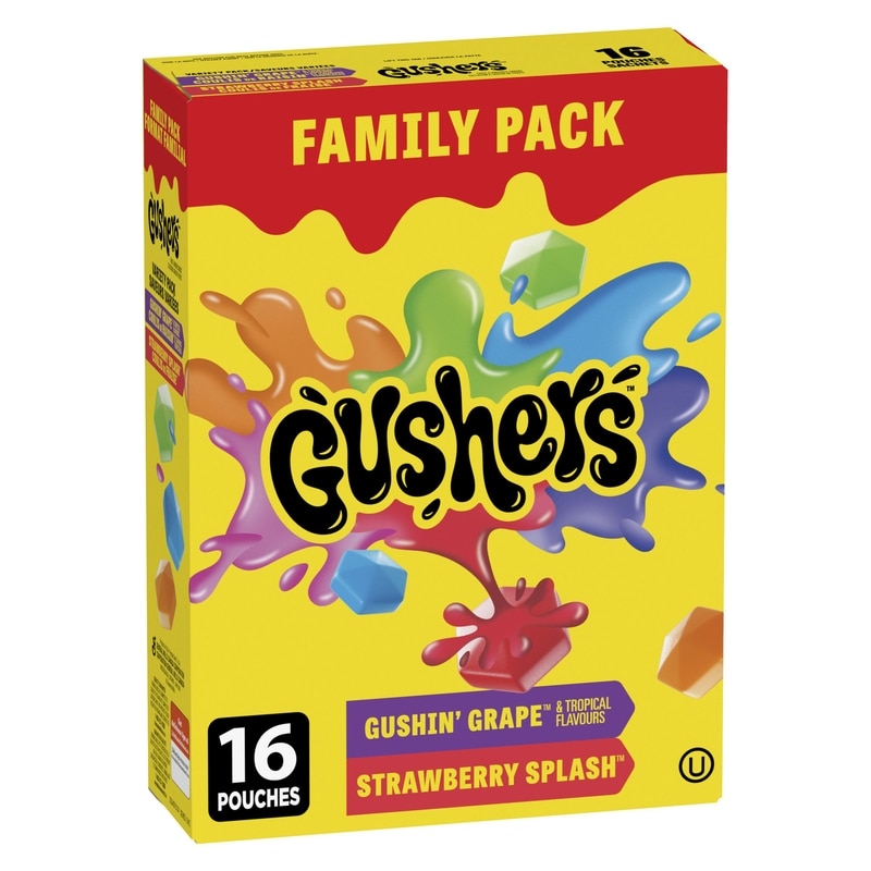 Fruit Gushers Fruit Flavoured Snacks, Variety Pack, Family Pack