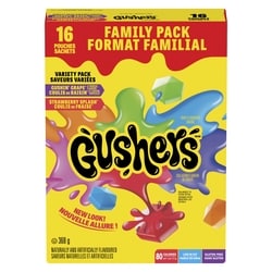 Betty Crocker Fruit Gushers Fruit Flavoured Snacks, Variety Pack