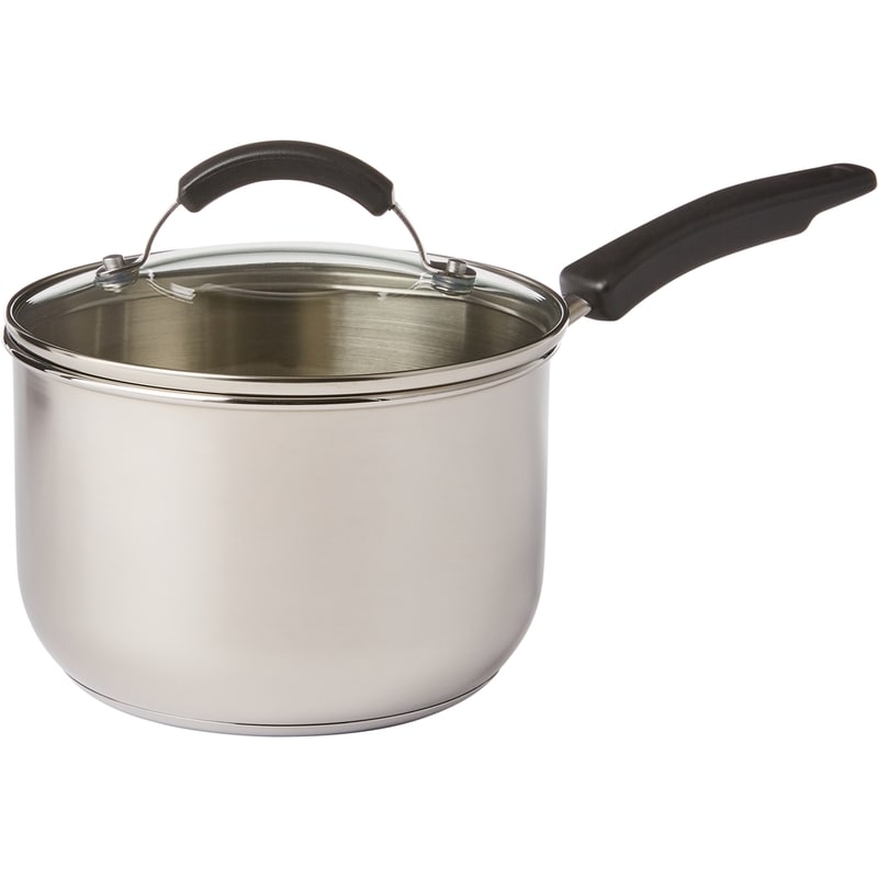 Stainless Steel Saucepan with Tempered-Glass Lid