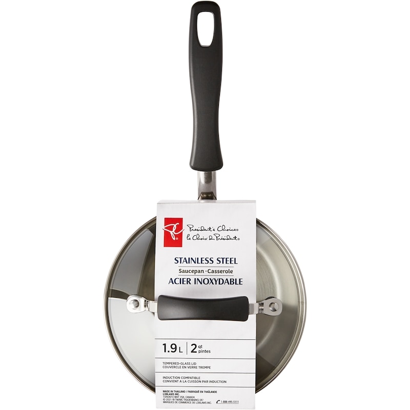 Stainless Steel Saucepan with Tempered-Glass Lid