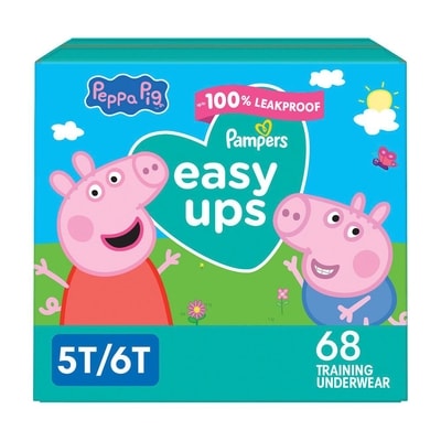 Pampers Easy Ups Training Underwear Girls Size 7 5T-6T 68 Count 68 ea, $0.69/1ea