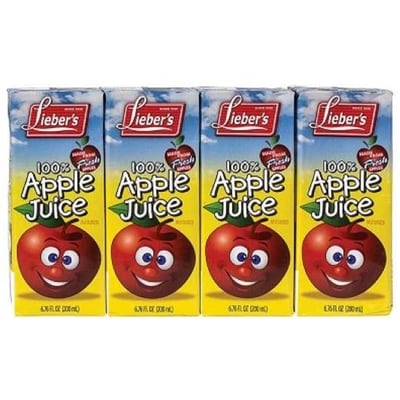 Lieber’s Jus de pomme 4x200.0 ml, 0,62 $/100ml