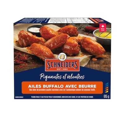 Schneiders Ailes de poulet Buffalo avec beurre 615 g, 2,44 $/100g