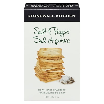 Stonewall Kitchen Down East Crackers Salt & Pepper 142 g, $8.80/100g