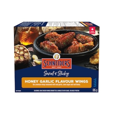 Schneiders Sweet & Sticky Honey Garlic Flavour Chicken Wings 615 g, $1.63/100g
