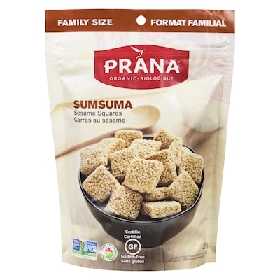 Prana Sesame Squares Sumsuma Family Size 325 g, $3.69/100g