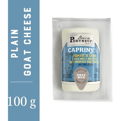 Alexis Portneuf Plain Capriny Goat Cheese 100 g, $6.79/100g