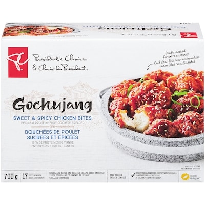 President's Choice Gochujang Sweet & Spicy Chicken Bites 700 g, $2.29/100g