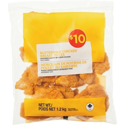 null Buttermilk Chicken Breast Pieces 1.2 kg, $0.83/100g