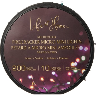 Life at Home Firecracker Micro Mini Lights 200 Count - Multicoloured 1 ea, $34.00/1ea