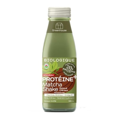 Greenhouse Frappé Biologique Brekkie Matcha 300 ml, 2,33 $/100ml