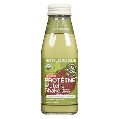 Greenhouse Frappé Biologique Brekkie Matcha 300 ml, 2,33 $/100ml