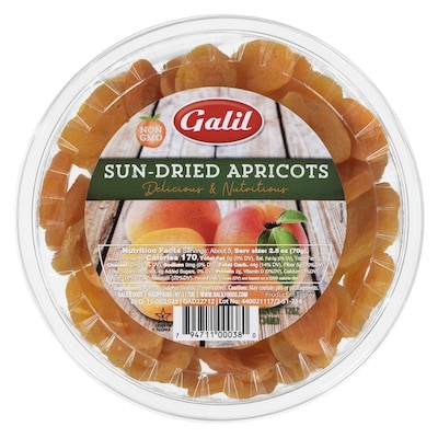 Galil Sun Dried Apricots 340 g, $3.24/100g