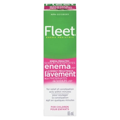 Fleet Enema Pediatric Sodium Phosphates Enema Usp For Children 65 ml, $13.06/100ml