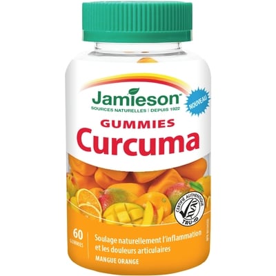 Jamieson Gummies de Curcuma 60 ea, 0,23 $/1ch