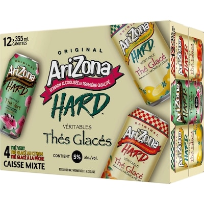 Arizona Mélange Hard, 12 x 355 ml (Pièce d’identité requise au moment du ramassage) 12x355.0 ml, 0,54 $/100ml