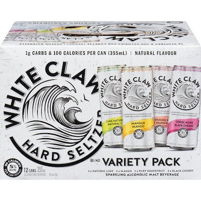 WHITE CLAW White Claw Mix (ID required at pick-up) 12x355.0 ml, $0.62/100ml