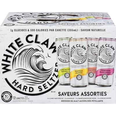 WHITE CLAW White Claw Mixte 12X355Ml (Pièce d’identité requise au moment du ramassage) 12x355.0 ml, 0,62 $/100ml