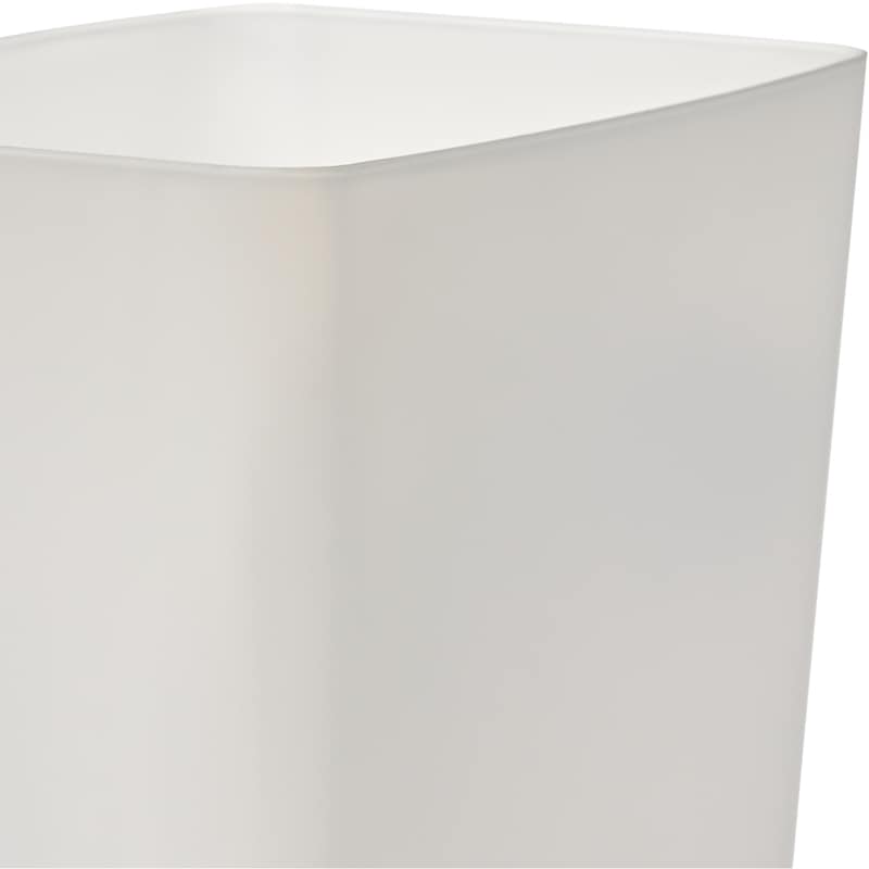 9L Wastebasket White