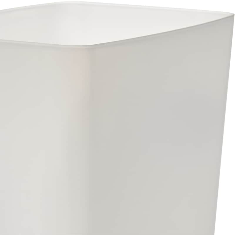 9L Wastebasket White