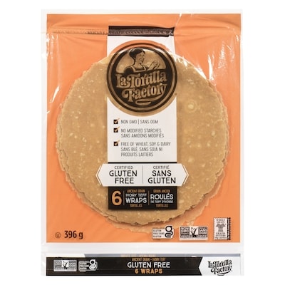 La Tortilla Factory Tortillas Ancient Grain Ivory Teff Wraps 396 g, $2.27/100g