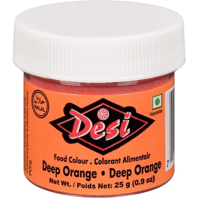 Desi Food Colour Deep Orange 25 g, $7.96/100g