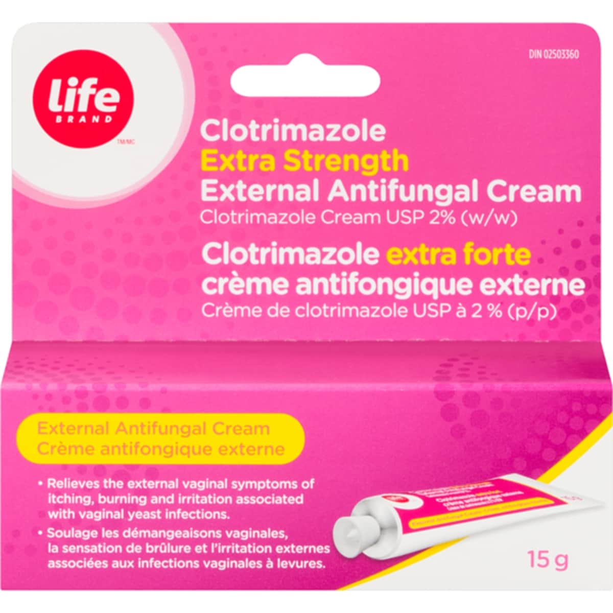 Life Brand Antifungal Cream, Extra Strength 15 g, $73.27/100g