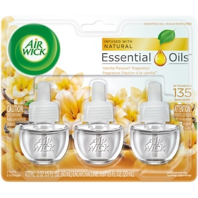 Air Wick Plug-in Air Freshener, Scented Oil Refills, Vanilla Passion, 3 Refills 20 ml, $65.00/100ml