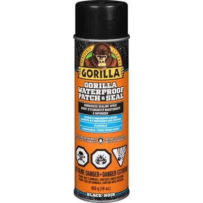 Gorilla Waterproof Patch & Seal Spray - Black  453.592 g, $4,625.55/100g