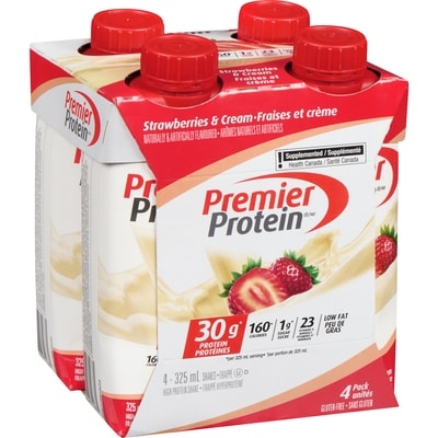 Boisson Fouettée Source De Protéines Fraises Et Crème