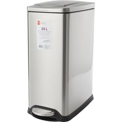 30L Stainless Steel Slim Step Bin