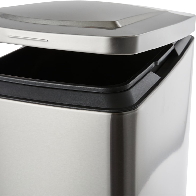 30L Stainless Steel Slim Step Bin