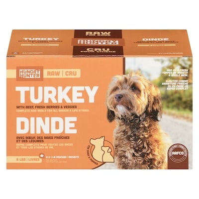 Hungry Hunter Raw Dog Food Turkey Dinner 3.6 kg, $1.03/100g