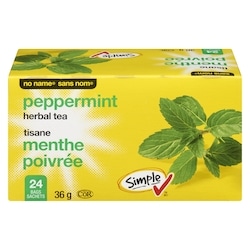 Sans Nom Tisane à la menthe poivrée 24 ea, 0,08 $/1ch