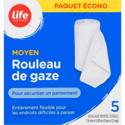 Life Brand Value Pack Medium Gauze 5 ea, $1.80/1ea