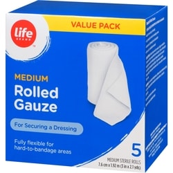 Life Brand Value Pack Medium Gauze - 5 ea | Real Canadian Superstore