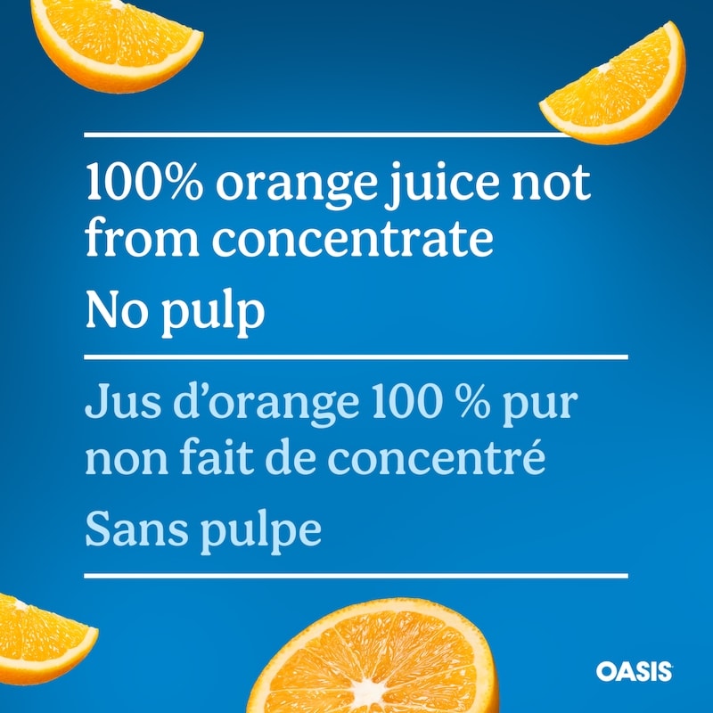 Orange Juice No Pulp, Not from Concentrate