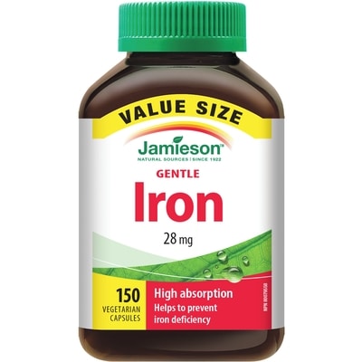 Jamieson Gentle Iron 28 mg Value 150 ea, $0.16/1ea