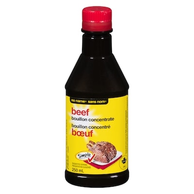 Sans Nom Bouillon boeuf concentre 250 ml, 1,60 $/100ml